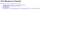 Desktop Screenshot of bederson.org